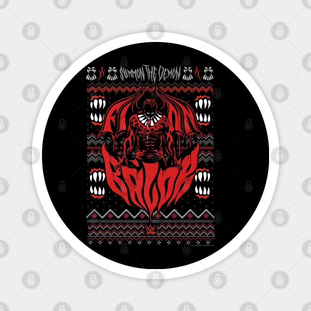 Finn Balor Summon The Demon Christmas Ugly Magnet by Holman